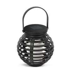 LED-es szolár lámpa, gyertyafény, felakasztható, melegfehér, 10x11cm