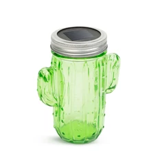 LED-es szolár lámpa, kaktusz,  hidegfehér, 145xØ70mm 