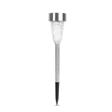 Leszúrható szolár lámpa, hidegfehér, 7,5x28(+10 cm