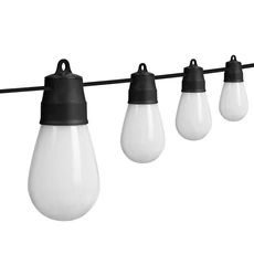 Smart szolár fényfüzér, 15 db RGBIC LED, bluetooth, 6,5 m 