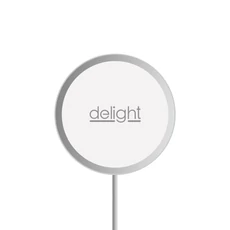 Delight mágneses vezeték nélküli töltőpad, Type-C, ezüst