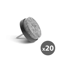 Family bútor filcpárna szett, szeges, szürke, 20 db/csomag