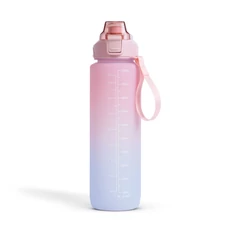 Sport kulacs, opálos, rózsaszín-kék színátmenetes, 1l