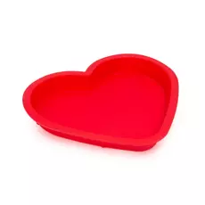 Szilikon szív alakú sütőforma, piros