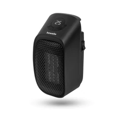 Mini hősugárzó, 400W, LED kijelző, fekete, 230V