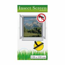 Szúnyogháló ablakra, fehér, 130x130cm