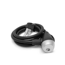 Kerékpár sodrony lakat, fekete,10mmx120cm