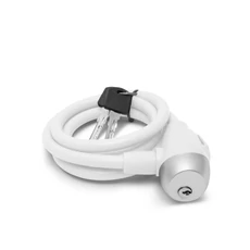 Kerékpár sodrony lakat, fehér, 10mmx120cm