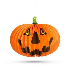 Halloween-i tökös lampion, akasztható, 26cm