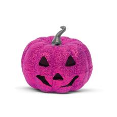 Family Halloween-i RGB LED dekor habszivacs tök, lila, 11cm
