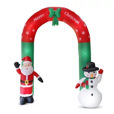 Family felfújható karácsonyi kapu, IP44, 9 LED, hálózati, 240cm