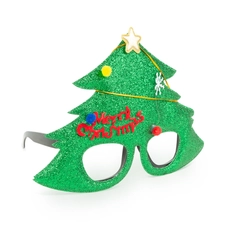 Family party szemüveg karácsonyfa mintával