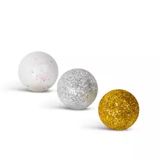 Family karácsonyi gömb dísz, glitteres, polifoam golyók, 20 mm, 2 féle