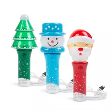Family karácsonyi LED lámpa, színes LED-es, 3 féle, 13,5cm