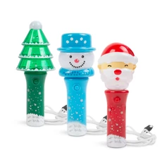 Family karácsonyi LED lámpa, színes LED-es, 3 féle, 13,5cm