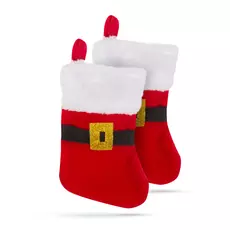 Family karácsonyi mini mikulás csizma akasztóval, 17x12cm