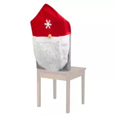 Family karácsonyi székdekor, skandináv manó, piros-szürke, 50x60cm