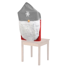 Family karácsonyi székdekor, skandináv manó, szürke-piros, 50x60cm