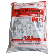 Blue Dolphin takarófólia, létrázható, extravastag, piros, 4x5m