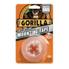 Gorilla Mounting Tape kétoldalas ragasztószalag, kristálytiszta, 2.54cmx1.52m