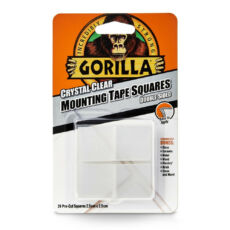 Gorilla Mounting Tape kétoldalas ragasztószalag, kristálytiszta, 2.5cm-es négyzetek