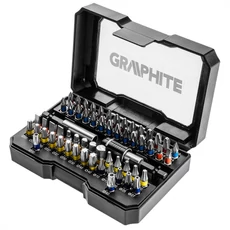 Graphite csavarbehajtó bit készlet, vegyes, 60 darabos