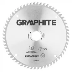 Graphite 55H611 vídiás körfűrészlap 250x30mm, 100fog