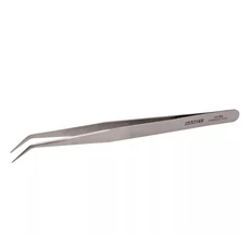 Handy rozsdamentes csipesz, hajlított, 175mm