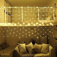 128LED-es melegfehér hálós fényfüzér