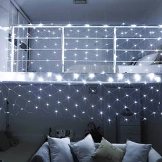 128LED-es hidegfehér hálós fényfüzér