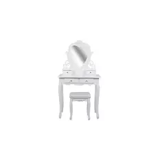 London fésülködő asztal, fehér