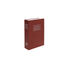 Könyv alakú biztonsági doboz,  23 x 16 x 6 cm, piros, nagy méret