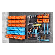 Fali csavar-szerszám rendező, 43db Fali csavar-szerszám rendező, 43db