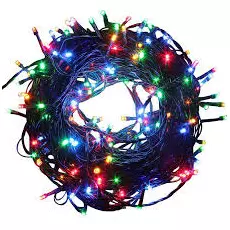 360 LED-es karácsonyi fényfüzér, 8 mozgó beállítással, színes