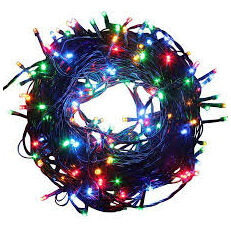 240 LED-es karácsonyi fényfüzér, 8 mozgó beállítással, színes