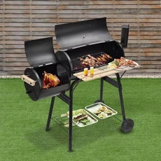  2in1 faszenes BBQ grill és smoker 