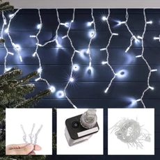 690LED-es hidegfehér jégcsap fényfüggöny