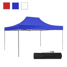 Kerti pavilon hordtáskával 3x4.5m, kék