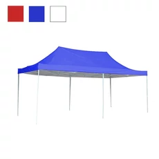 Kerti pavilon, összecsukható 3x6 m, kék