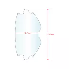 Iweld Fip-Up Digital 5.2 köszörűs védőplexi, 2db