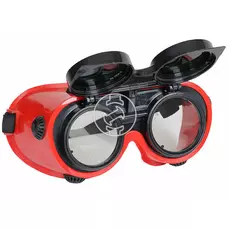 Iweld lánghegesztő védőszemüveg, felnyitható, műanyag, DIN5, piros