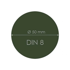 Iweld DIN8 védőüveg hegesztéshez, kerek, 50mm, 2db