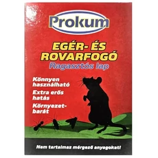 Prokum rágcsáló- és rovarfogó ragasztós lap, 16.5x12cm Prokum rágcsáló- és rovarfogó ragasztós lap, 16.5x12cm