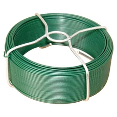 Dróthuzal műanyag bevonattal, zöld 2,4/3,1mm, 50m