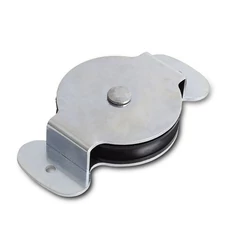 Felcsavarozható, szimpla kötélcsiga, műanyag görgő, D=65, d=8-hoz, 650kg Felcsavarozható, szimpla kötélcsiga, műanyag görgő, D=65, d=8-hoz, 650kg