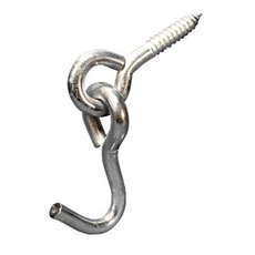 Függesztőkampó famenetes, D=9,5mm, 90x38mm, 100kg