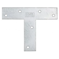 Összekötő T lemez, horganyzott, 16x14x4.5cm, 2.5mm