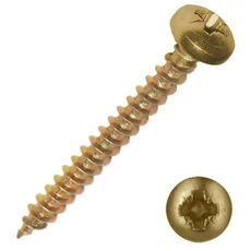 Pozdorjacsavar, sárga horganyzott, PZ, D-fejű, 3x12mm, 150db