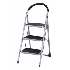 Erősített háztartási acél létra, 3 fokos 