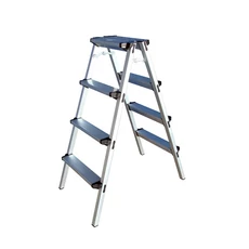 Háztartási kétágú alumínium létra, 2x4 fokos